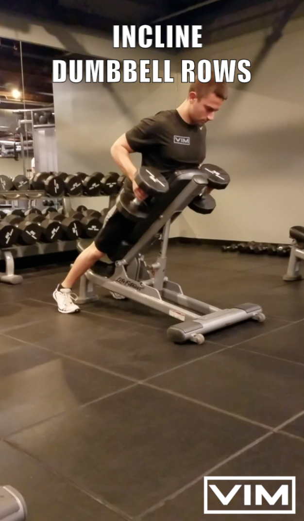 INCLINE DUMBBELL ROWS