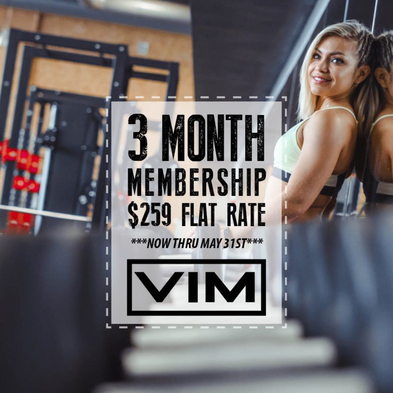 3 month membership flat rate