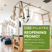 Pilates reopening