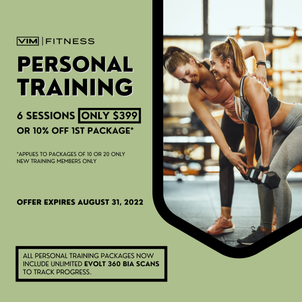 Personal Training 6 Sessions $399