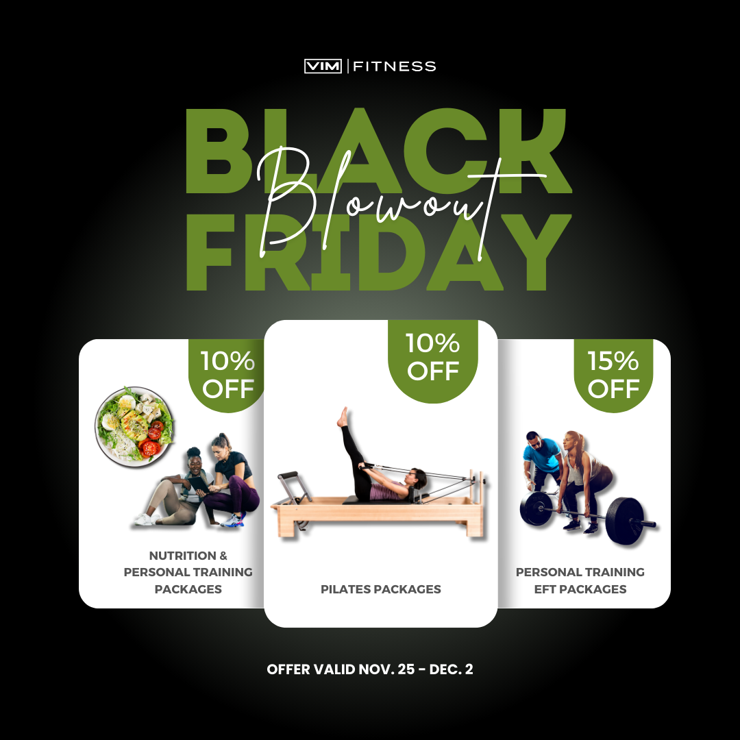 Black Friday Blowout Nutrition Personal Training